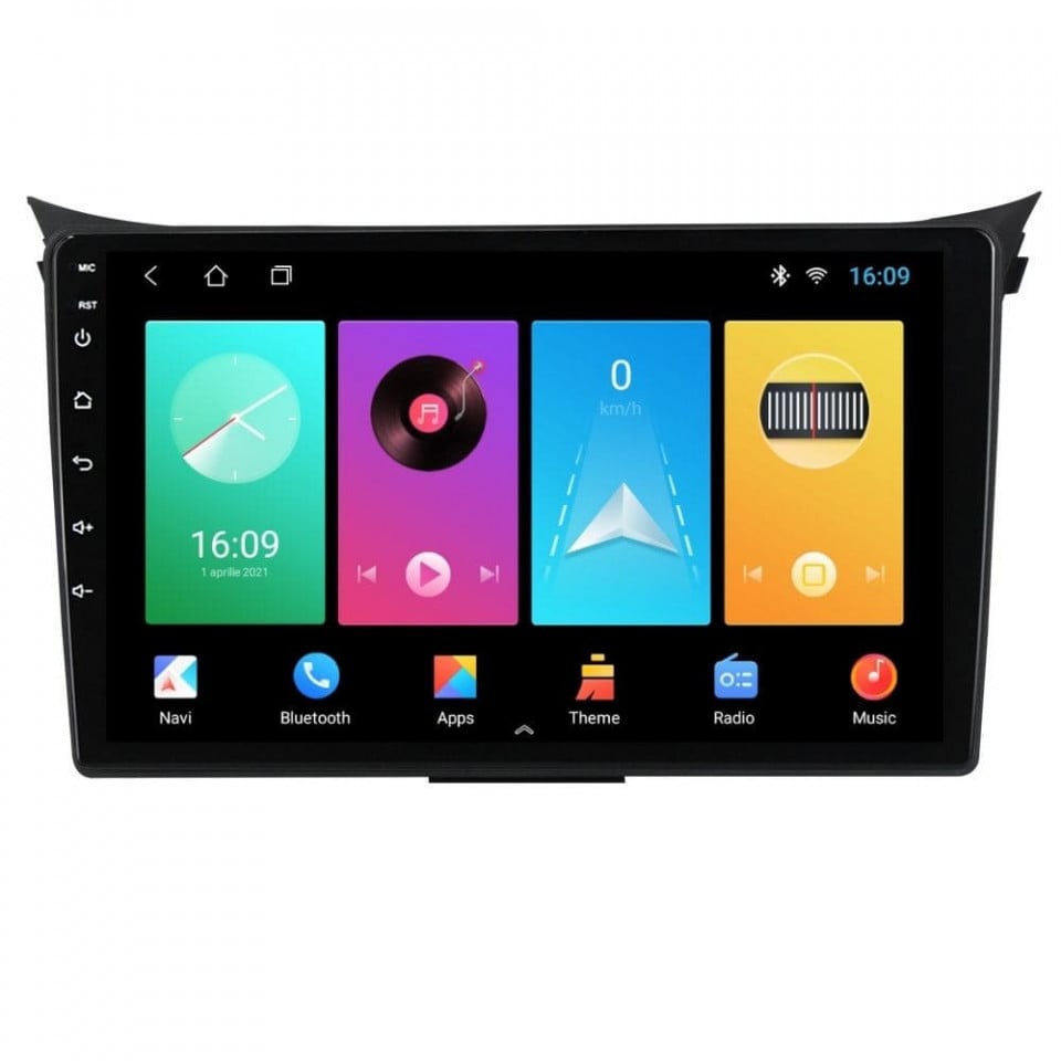 Navigatie dedicata cu Android Hyundai i30 2011 - 2017, 1GB RAM, Radio GPS Dual Zone, Display HD IPS 9