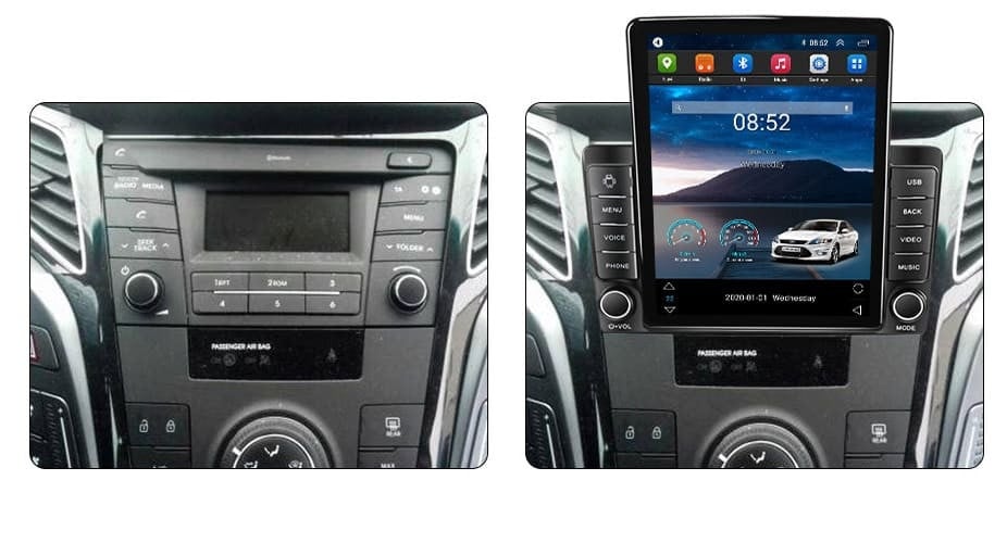 Navigatie dedicata cu Android Hyundai i40 2012 - 2020, 1GB RAM, Radio GPS Dual Zone, Touchscreen IPS 9.7