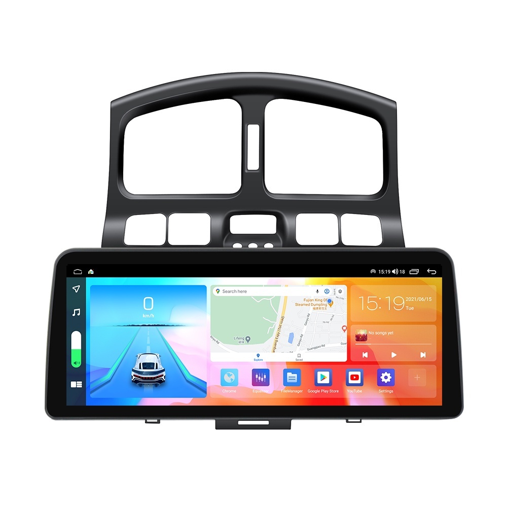 Navigatie dedicata cu Android Hyundai Santa Fe I 2000 - 2006, 4GB RAM, Radio GPS Dual Zone, Display QLED 12.3