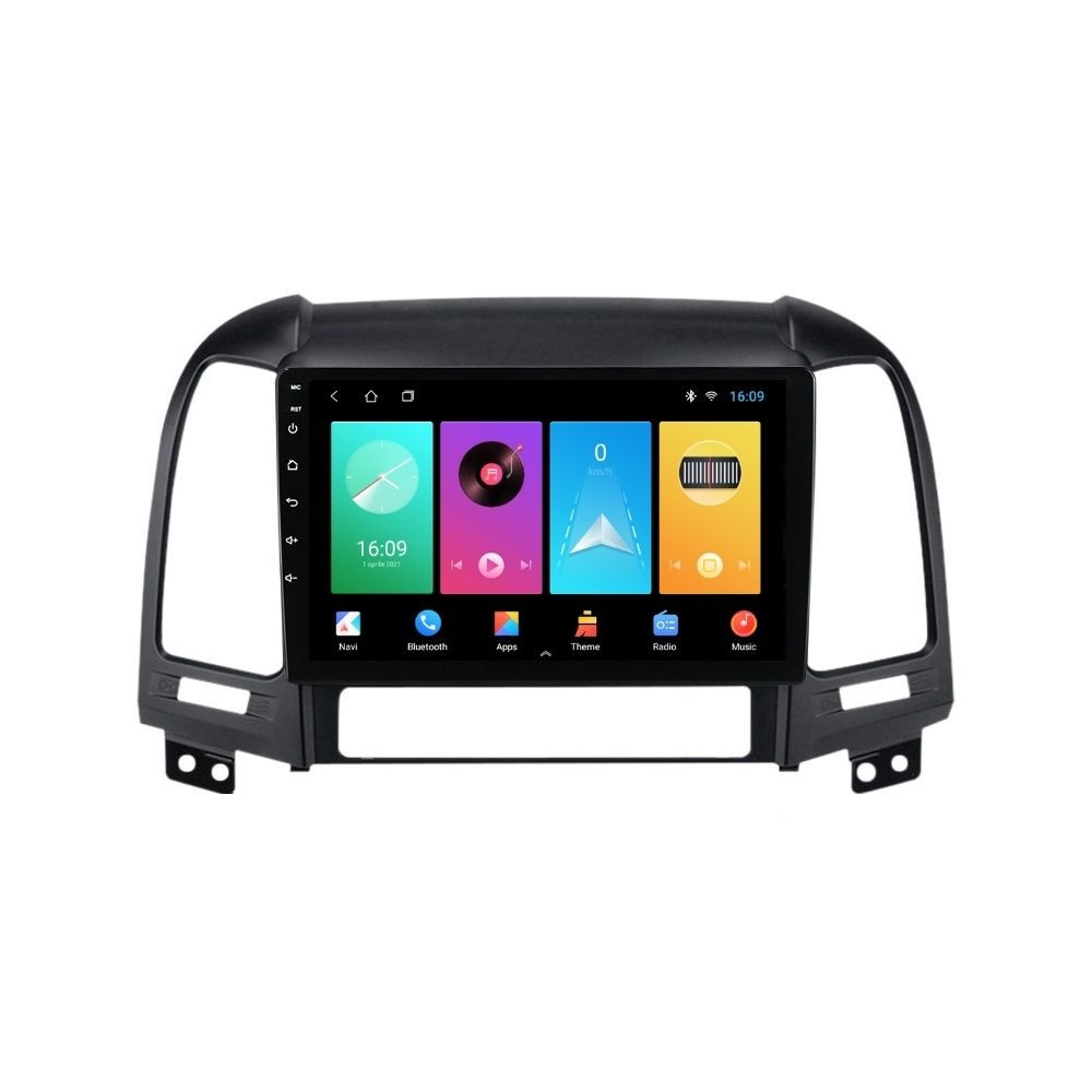 Navigatie dedicata cu Android Hyundai Santa Fe II 2006 - 2012, 2GB RAM, Radio GPS Dual Zone, Display HD IPS 9