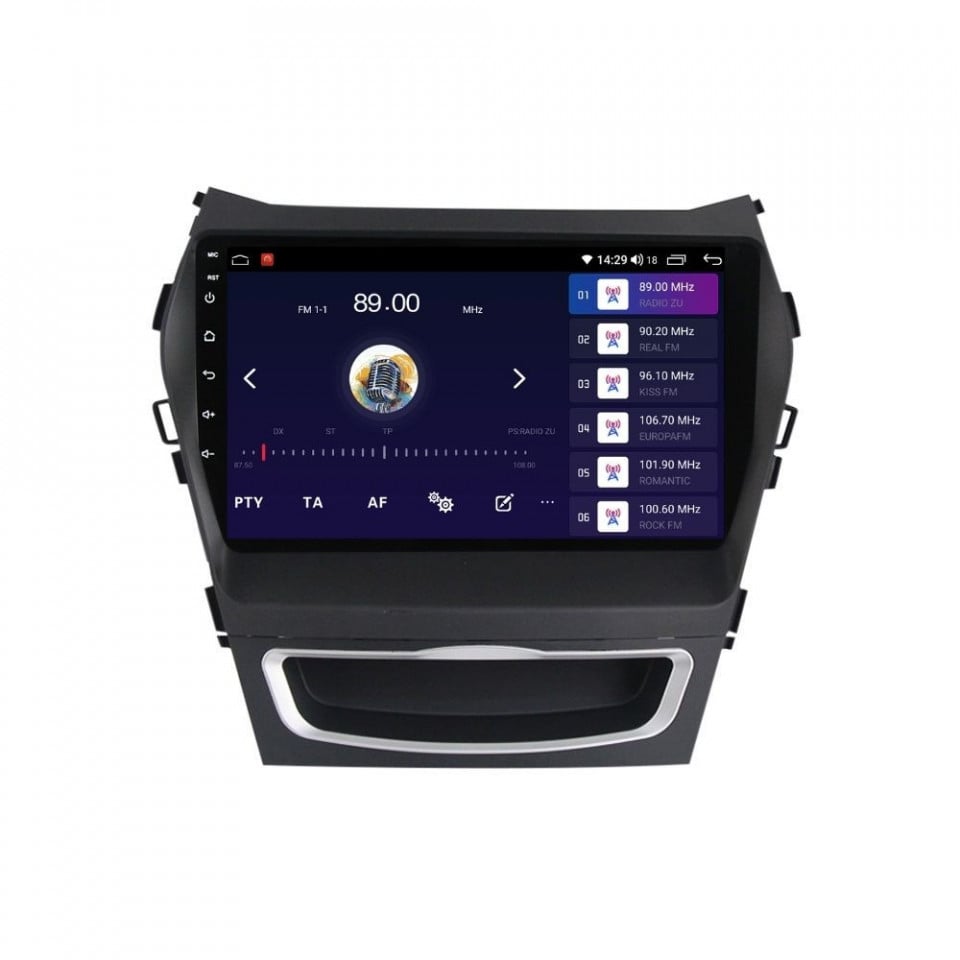 Navigatie dedicata cu Android Hyundai Santa Fe III / Grand Santa Fe 2012 - 2018, 8GB RAM, Radio GPS Dual Zone, Display HD QLED 9