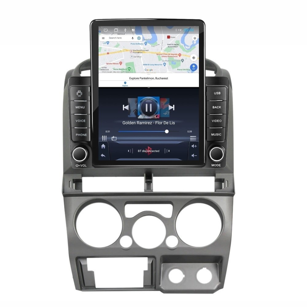 Navigatie dedicata cu Android Isuzu D-Max I 2007 - 2012, 1GB RAM, Radio GPS Dual Zone, Touchscreen IPS 9.7