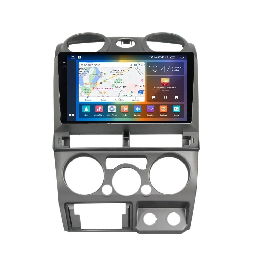 Navigatie dedicata cu Android Isuzu D-Max I 2007 - 2012, 4GB RAM, Radio GPS Dual Zone, Display 2K QLED 9.5