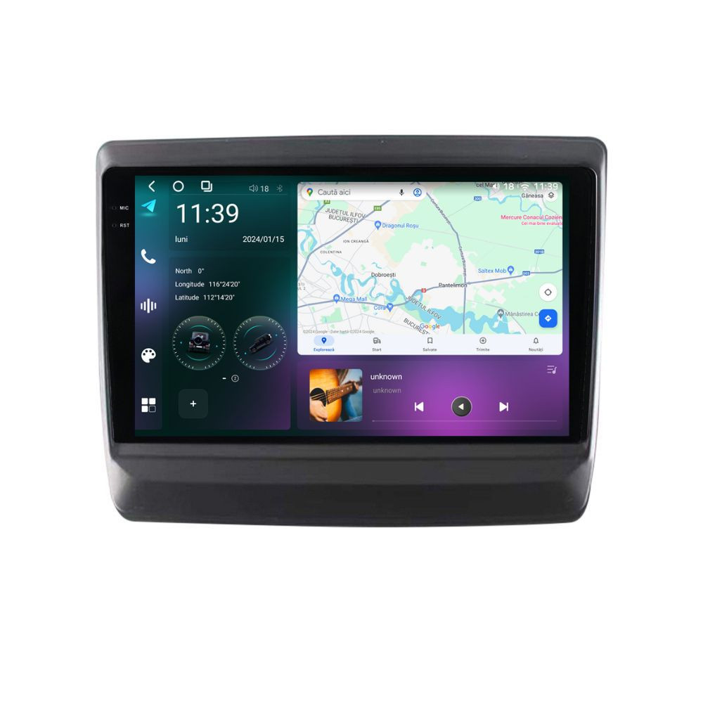 Navigatie dedicata cu Android Isuzu D-Max III dupa 2020, 12GB RAM, Radio GPS Dual Zone, Display 2K QLED 9.5