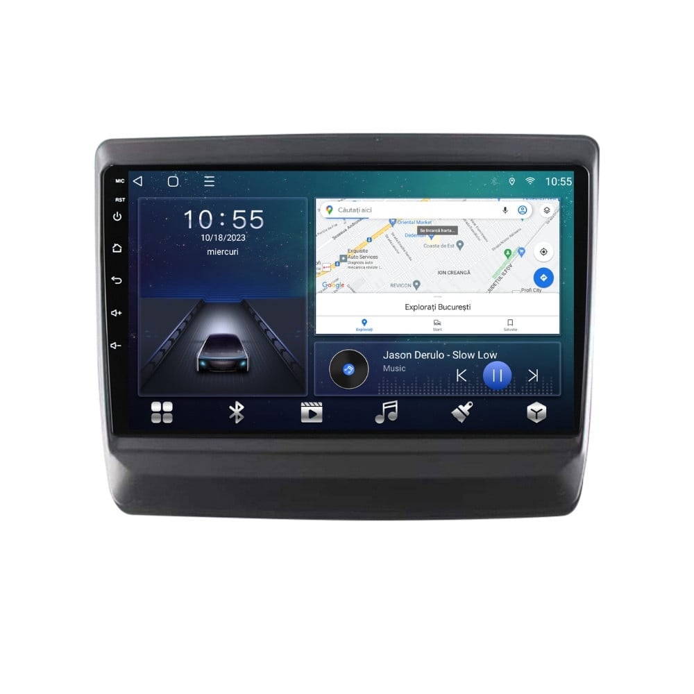 Navigatie dedicata cu Android Isuzu D-Max III dupa 2020, 3GB RAM, Radio GPS Dual Zone, Display HD QLED 9