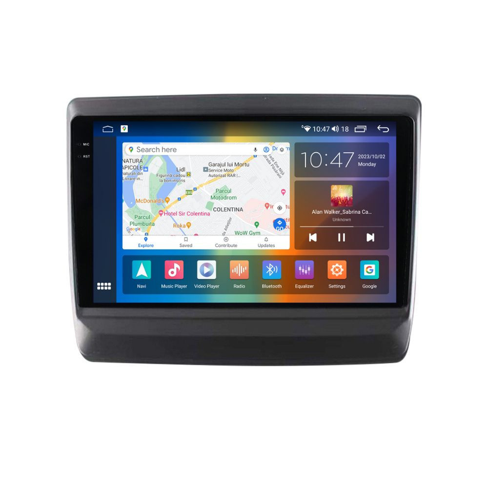 Navigatie dedicata cu Android Isuzu D-Max III dupa 2020, 4GB RAM, Radio GPS Dual Zone, Display 2K QLED 9.5