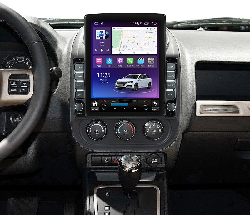 Navigatie dedicata cu Android Jeep Compass I 2011 - 2016, 8GB RAM, Radio GPS Dual Zone, Touchscreen IPS 9.7