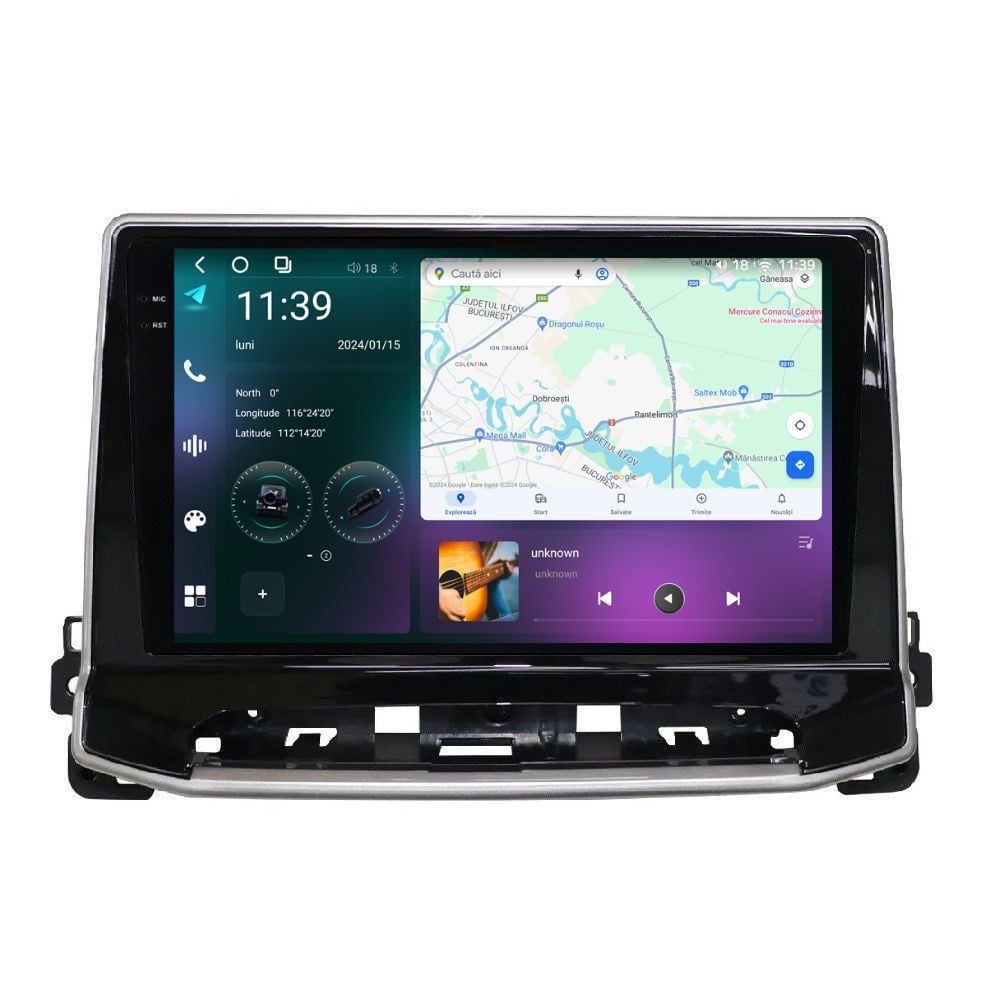 Navigatie dedicata cu Android Jeep Compass II dupa 2021, 12GB RAM, Radio GPS Dual Zone, Display 2K QLED 10.36