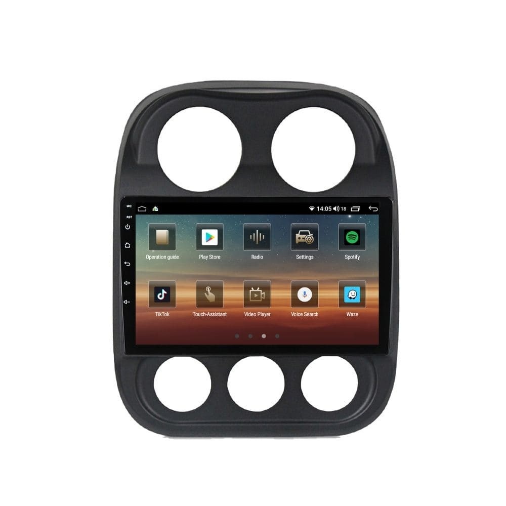 Navigatie dedicata cu Android Jeep Patriot I 2011 - 2017, 4GB RAM, Radio GPS Dual Zone, Display HD QLED 10" Touchscreen, Internet Wi-Fi si slot SIM 4G, Bluetooth, MirrorLink, USB - Imagine 3