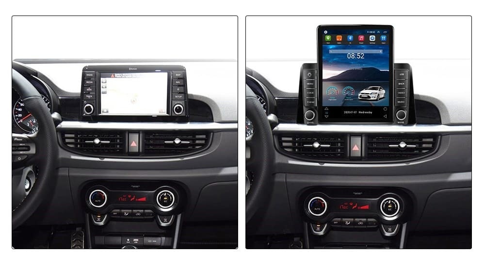 Navigatie dedicata cu Android Kia Picanto dupa 2017, 1GB RAM, Radio GPS Dual Zone, Touchscreen IPS 9.7" HD tip Tesla, Internet Wi-Fi, Bluetooth, MirrorLink, USB - Imagine 4