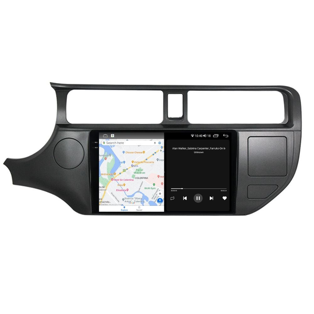 Navigatie dedicata cu Android Kia Rio III 2011 - 2014, 4GB RAM, Radio GPS Dual Zone, Display 2K QLED 9.5