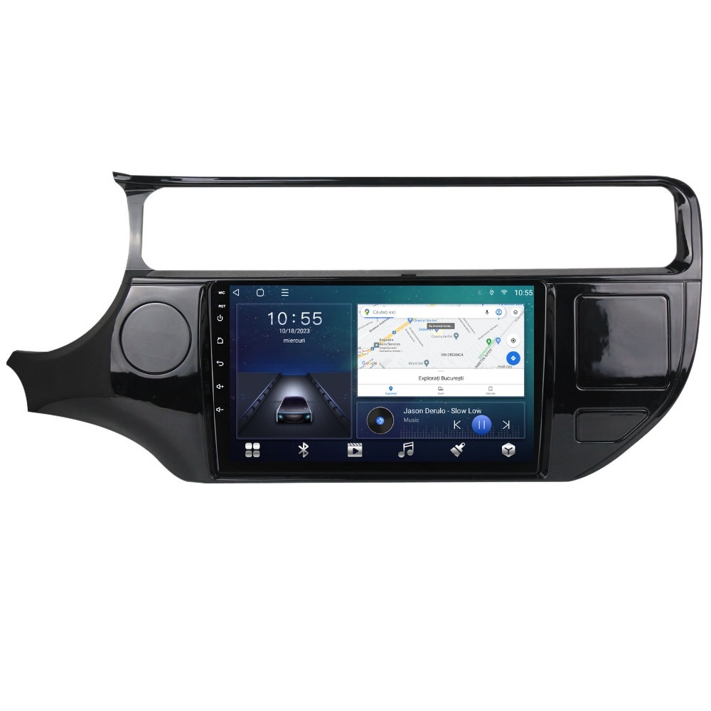 Navigatie dedicata cu Android Kia Rio III 2014 - 2017, 2GB RAM, Radio GPS Dual Zone, Display HD QLED 9