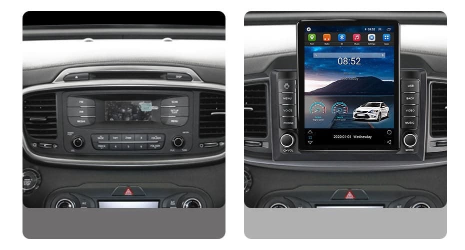 Navigatie dedicata cu Android KIA Sorento III 2015 - 2020, 1GB RAM, Radio GPS Dual Zone, Touchscreen IPS 9.7