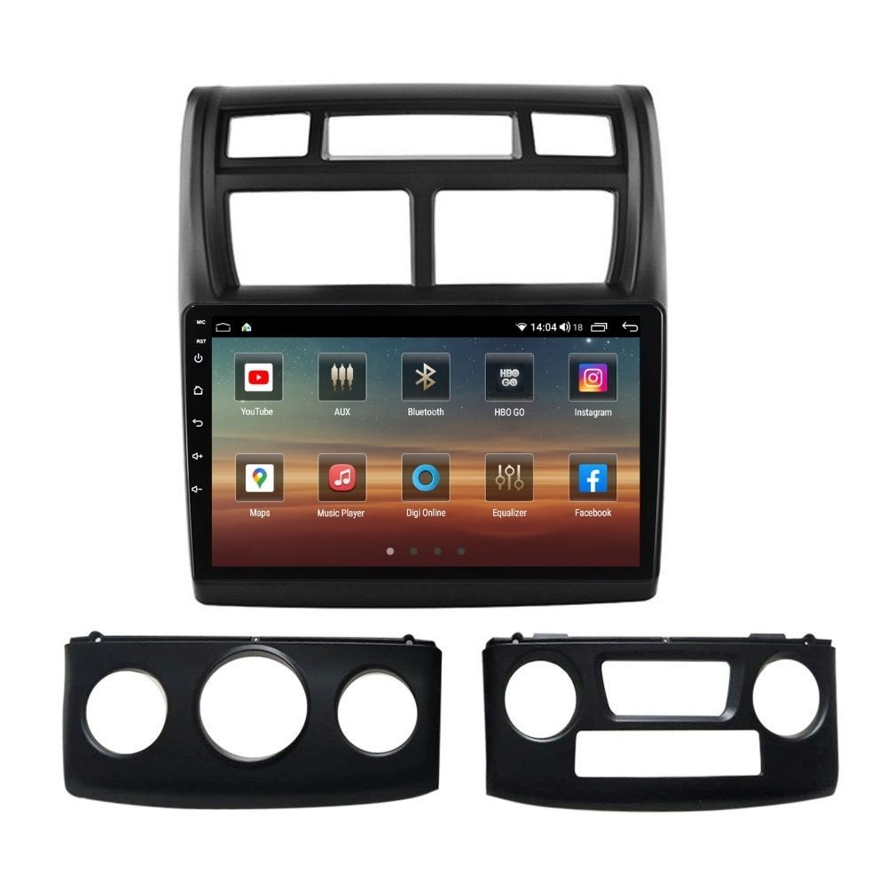 Navigatie dedicata cu Android KIA Sportage 2004 - 2010, 4GB RAM, Radio GPS Dual Zone, Display HD QLED 9" Touchscreen, Internet Wi-Fi si slot SIM 4G, Bluetooth, MirrorLink, USB - Imagine 2