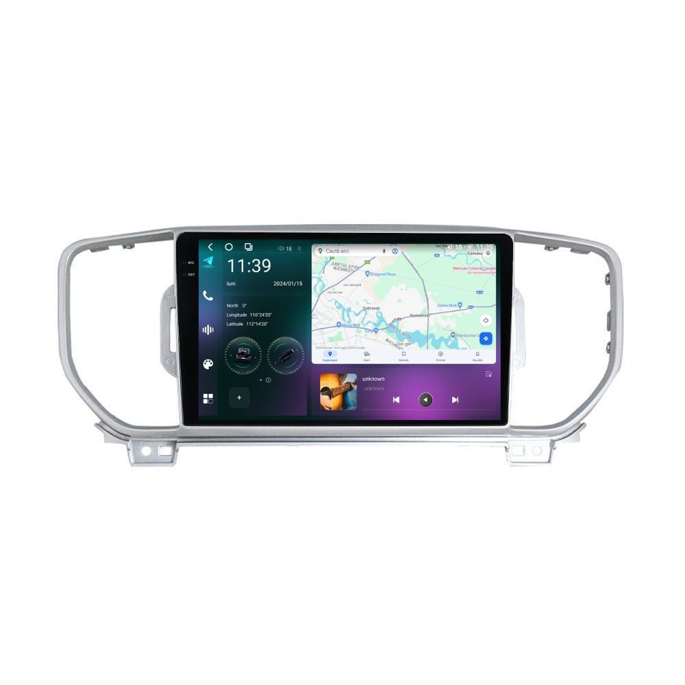 Navigatie dedicata cu Android KIA Sportage 2016 - 2018, 12GB RAM, Radio GPS Dual Zone, Display 2K QLED 9.5