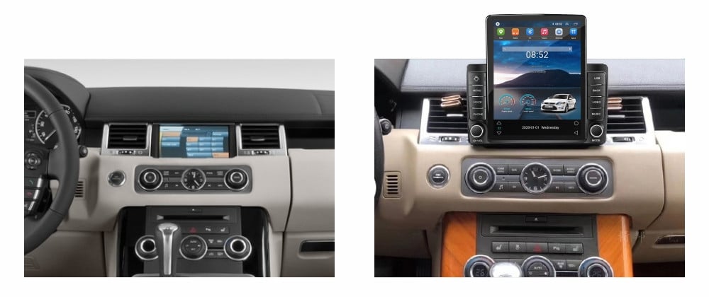 Navigatie dedicata cu Android Land Rover Range Rover Sport I 2009 - 2013, 2GB RAM, Radio GPS Dual Zone, Touchscreen IPS 9.7