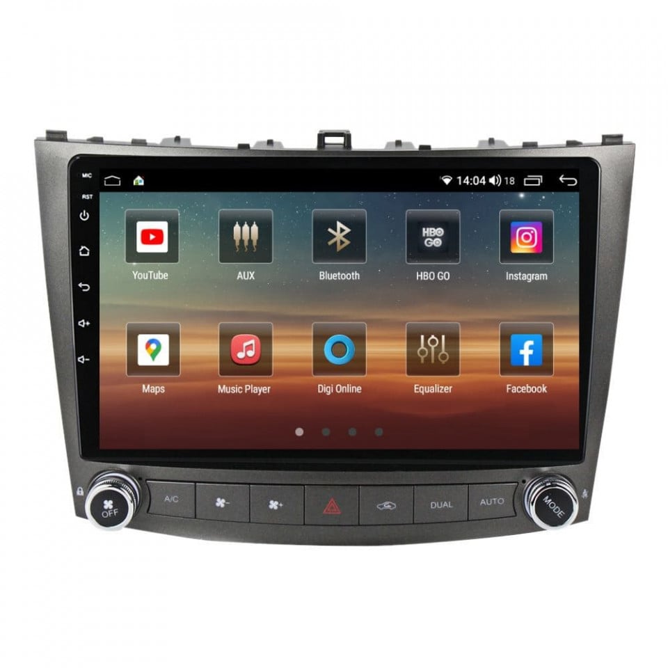 Navigatie dedicata cu Android Lexus IS 2005 - 2013, 6GB RAM, Radio GPS Dual Zone, Display HD QLED 10