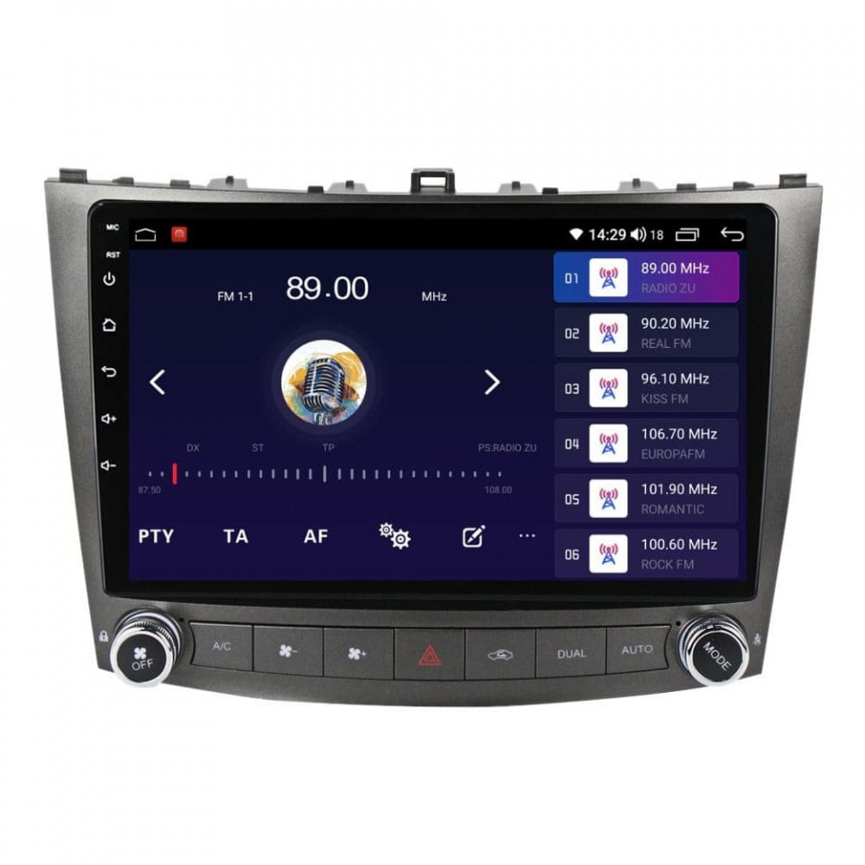 Navigatie dedicata cu Android Lexus IS 2005 - 2013, 8GB RAM, Radio GPS Dual Zone, Display HD QLED 10