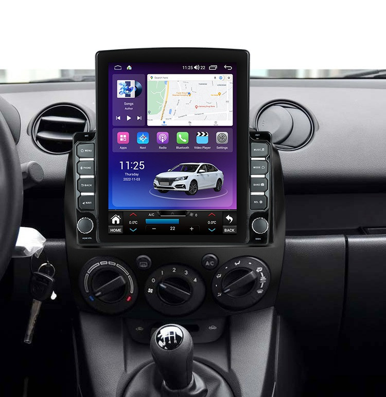 Navigatie dedicata cu Android Mazda 2 2007 - 2014, 8GB RAM, Radio GPS Dual Zone, Touchscreen IPS 9.7