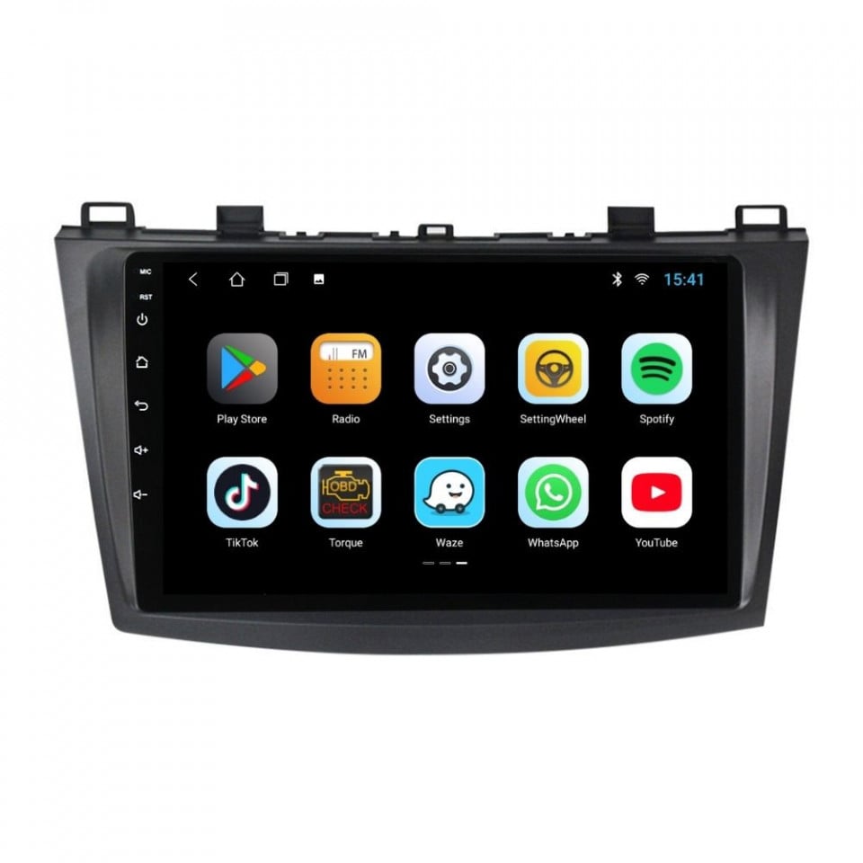 Navigatie dedicata cu Android Mazda 3 2009 - 2013, 2GB RAM, Radio GPS Dual Zone, Display HD IPS 9