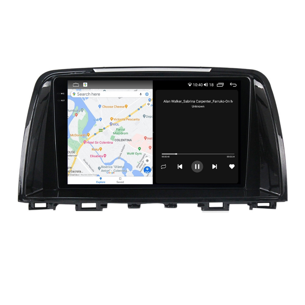 Navigatie dedicata cu Android Mazda 6 2013 - 2015, 4GB RAM, Radio GPS Dual Zone, Display 2K QLED 9.5