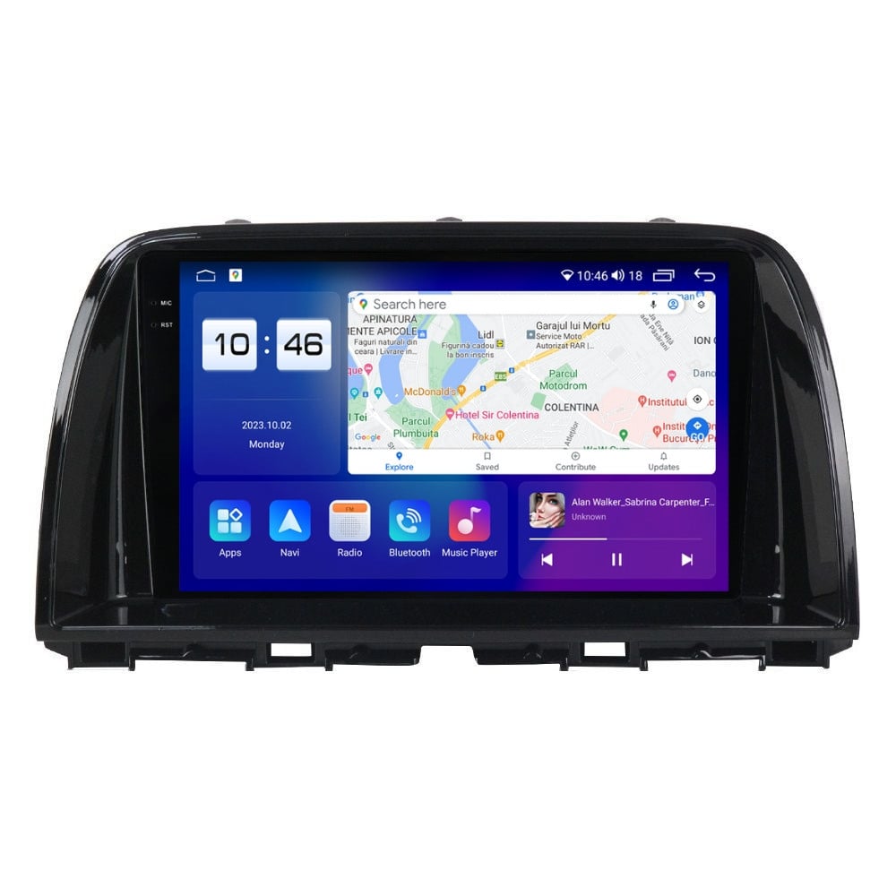 Navigatie dedicata cu Android Mazda CX-5 2011 - 2017, 8GB RAM, Radio GPS Dual Zone, Display 2K QLED 9.5