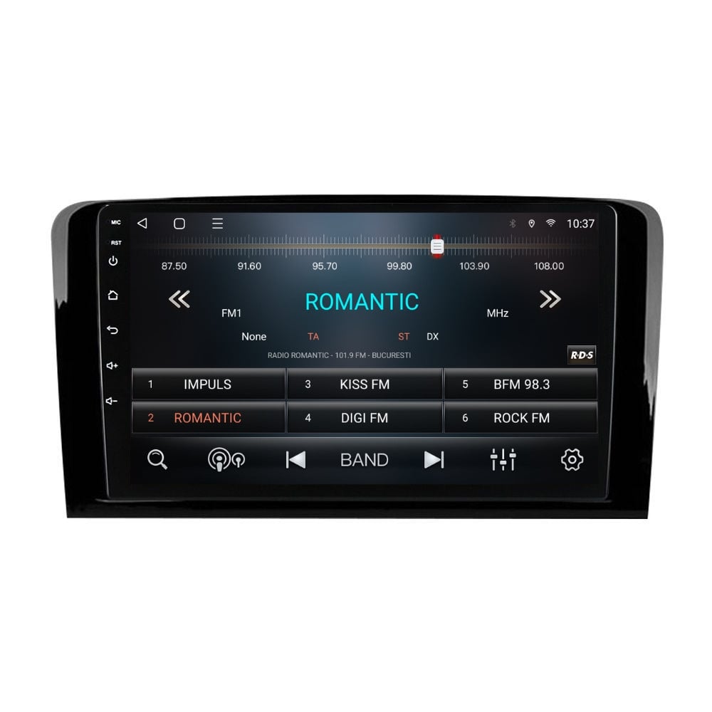 Navigatie dedicata cu Android Mercedes M-Class ML W164 2005 - 2012, 2GB RAM, Radio GPS Dual Zone, Display HD QLED 9