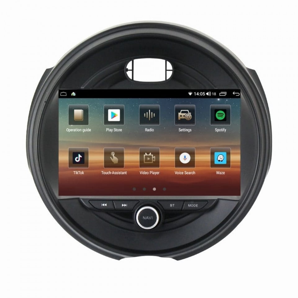 Navigatie dedicata cu Android Mini Cooper / One (F55, F56, F57) 2014 - 2020, 4GB RAM, Radio GPS Dual Zone, Display HD QLED 9