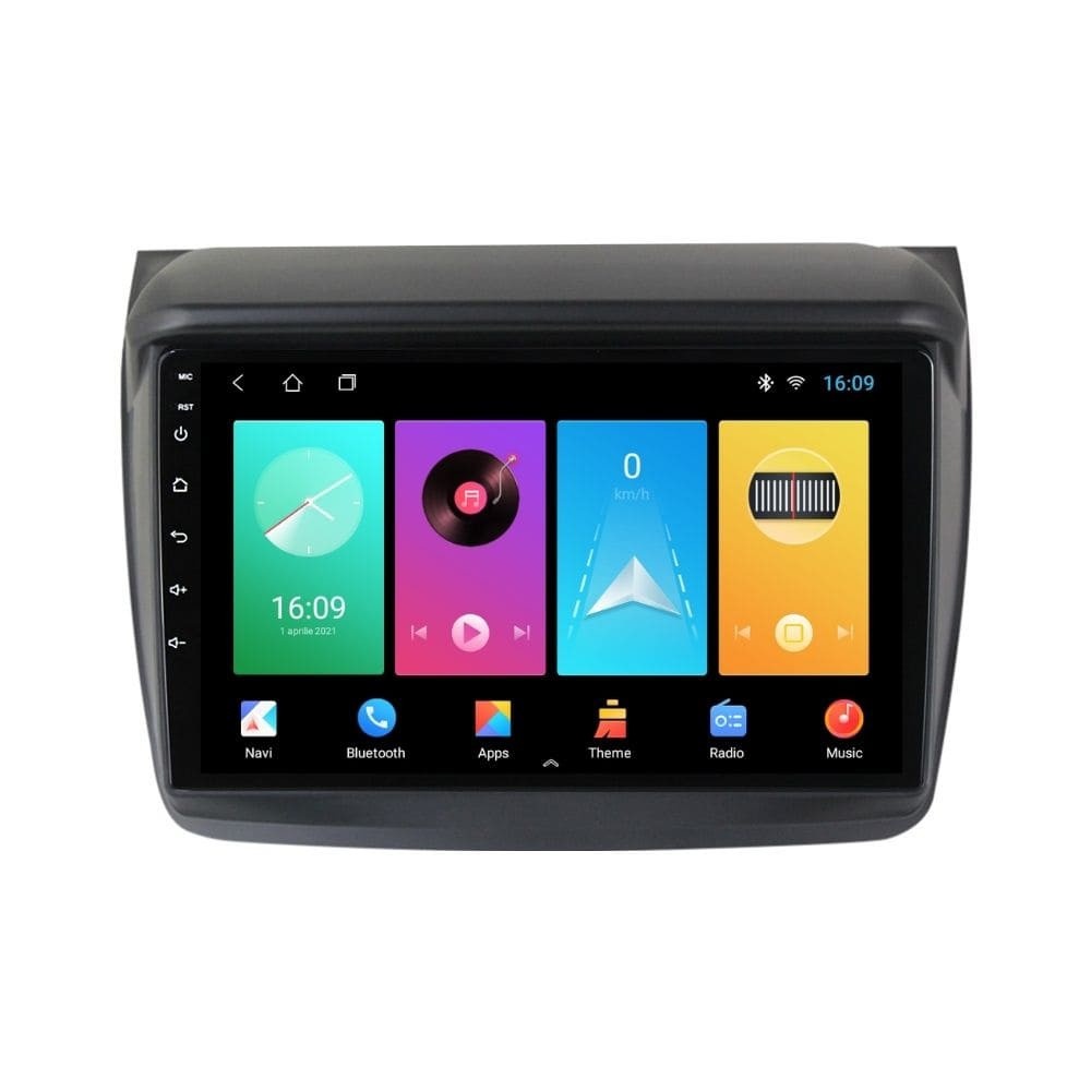 Navigatie dedicata cu Android Mitsubishi L200 2005 - 2015, 1GB RAM, Radio GPS Dual Zone, Display HD IPS 9