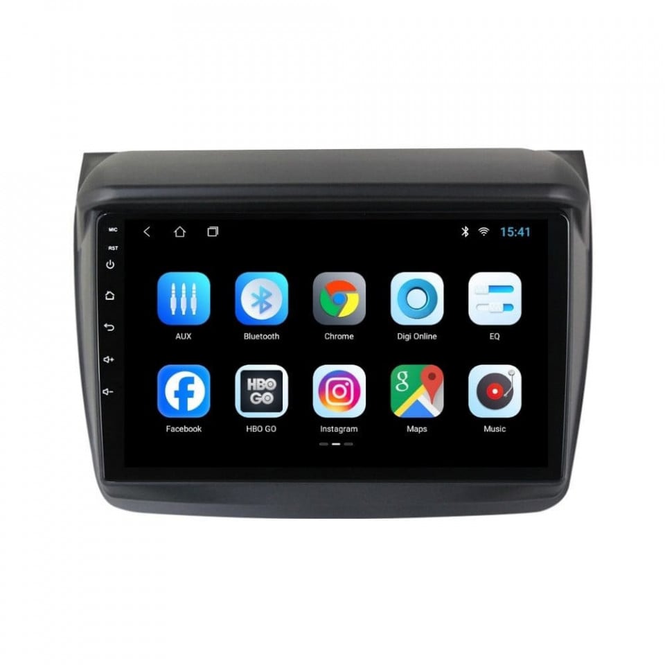 Navigatie dedicata cu Android Mitsubishi L200 2005 - 2015, 2GB RAM, Radio GPS Dual Zone, Display HD IPS 9