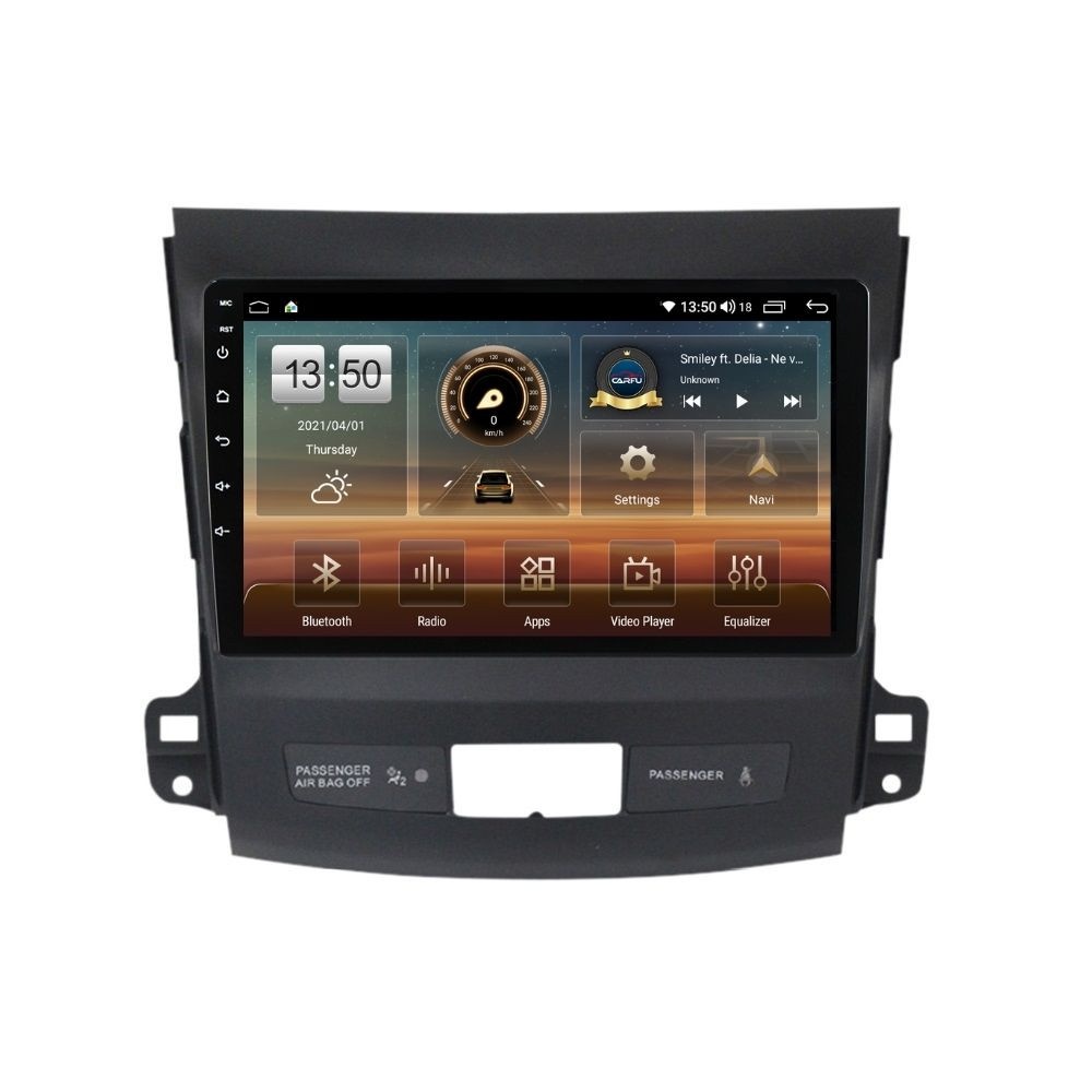 Navigatie dedicata cu Android Mitsubishi Outlander II 2006 - 2012, 2GB RAM, Radio GPS Dual Zone, Display HD QLED 9