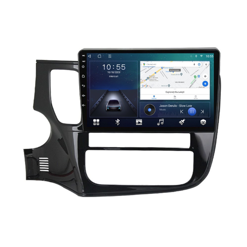 Navigatie dedicata cu Android Mitsubishi Outlander III 2012 - 2019, 2GB RAM, Radio GPS Dual Zone, Display HD QLED 10