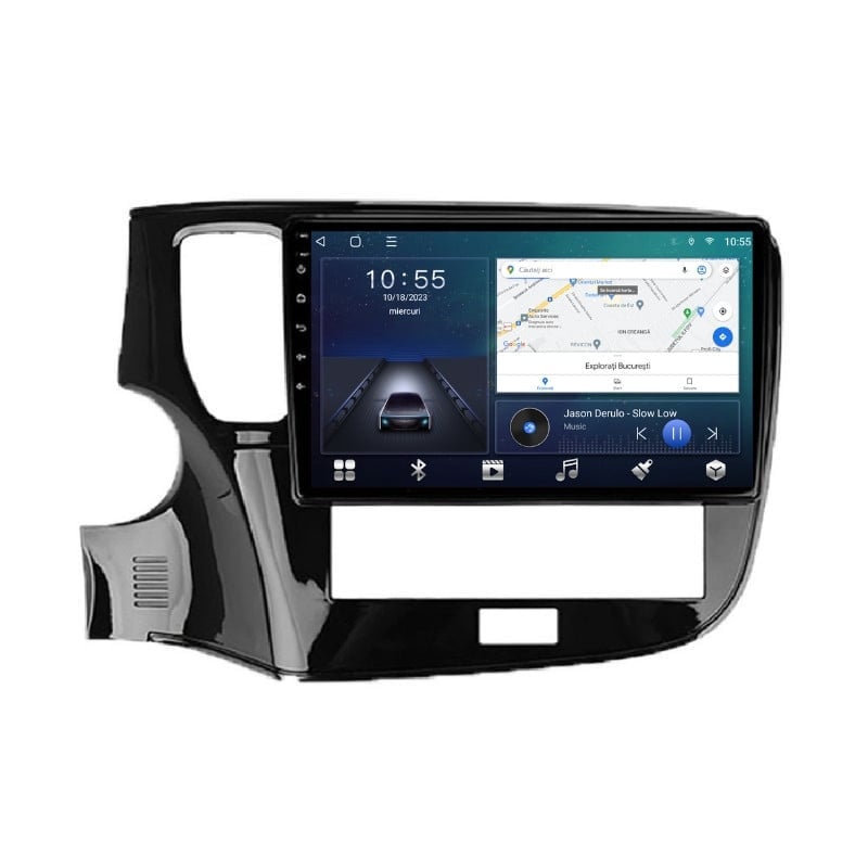 Navigatie dedicata cu Android Mitsubishi Outlander III 2019 - 2021, 3GB RAM, Radio GPS Dual Zone, Display HD QLED 10