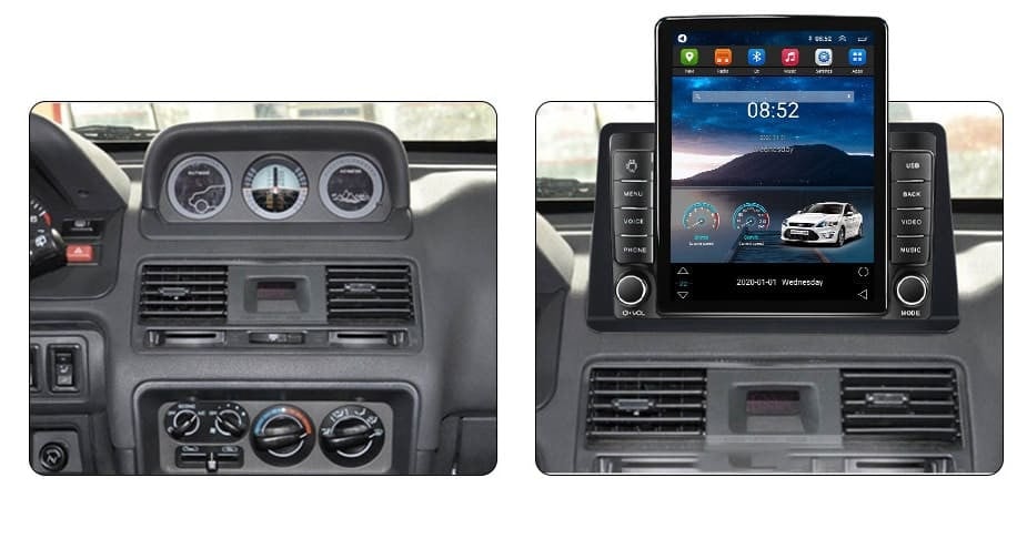 Navigatie dedicata cu Android Mitsubishi Pajero II 1990 - 2001, 1GB RAM, Radio GPS Dual Zone, Touchscreen IPS 9.7