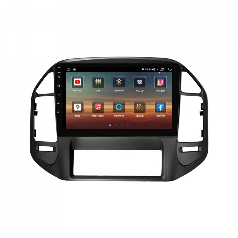 Navigatie dedicata cu Android Mitsubishi Pajero III 2001 - 2006, 8GB RAM, Radio GPS Dual Zone, Display HD QLED 10