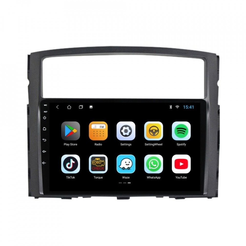 Navigatie dedicata cu Android Mitsubishi Pajero IV 2006 - 2018, 1GB RAM, Radio GPS Dual Zone, Display HD IPS 9