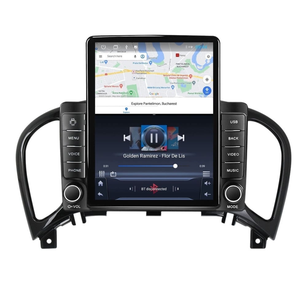 Navigatie dedicata cu Android Nissan Juke 2010 - 2019, 1GB RAM, Radio GPS Dual Zone, Touchscreen IPS 9.7