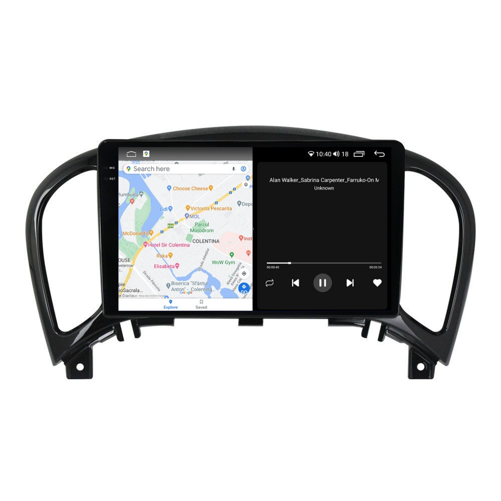 Navigatie dedicata cu Android Nissan Juke 2010 - 2019, 4GB RAM, Radio GPS Dual Zone, Display 2K QLED 9.5