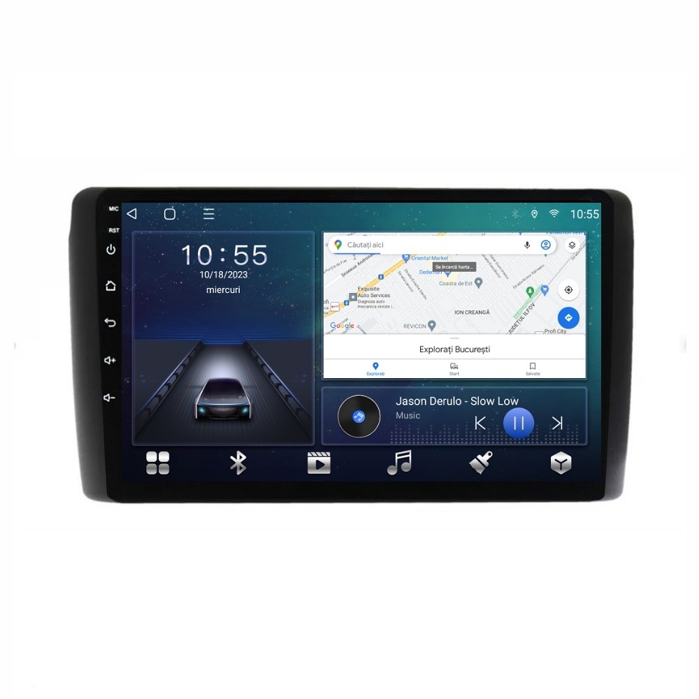 Navigatie dedicata cu Android Nissan Leaf I 2010 - 2017, 2GB RAM, Radio GPS Dual Zone, Display HD QLED 9