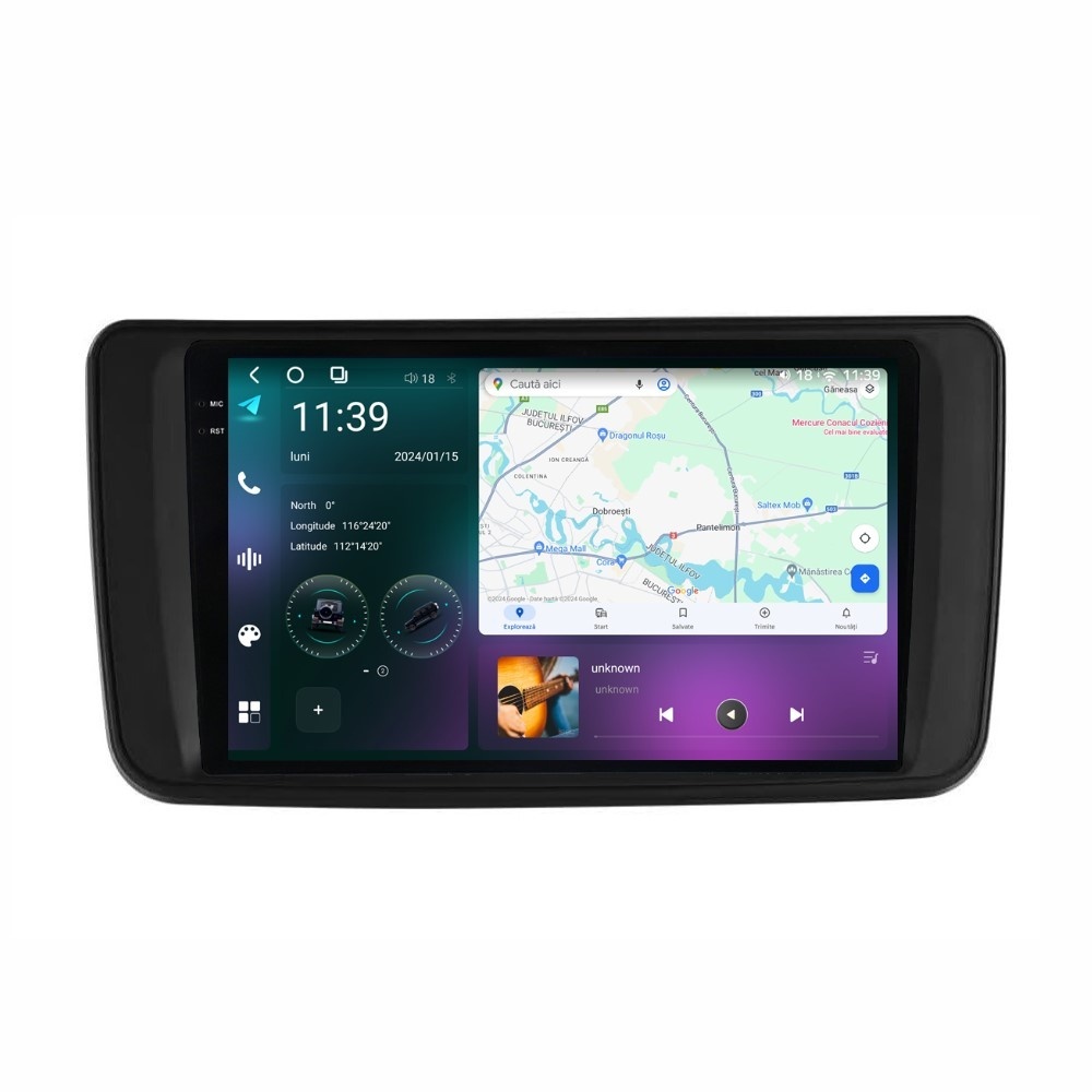 Navigatie dedicata cu Android Nissan Leaf II 2017 - 2025, 12GB RAM, Radio GPS Dual Zone, Display 2K QLED 9.5