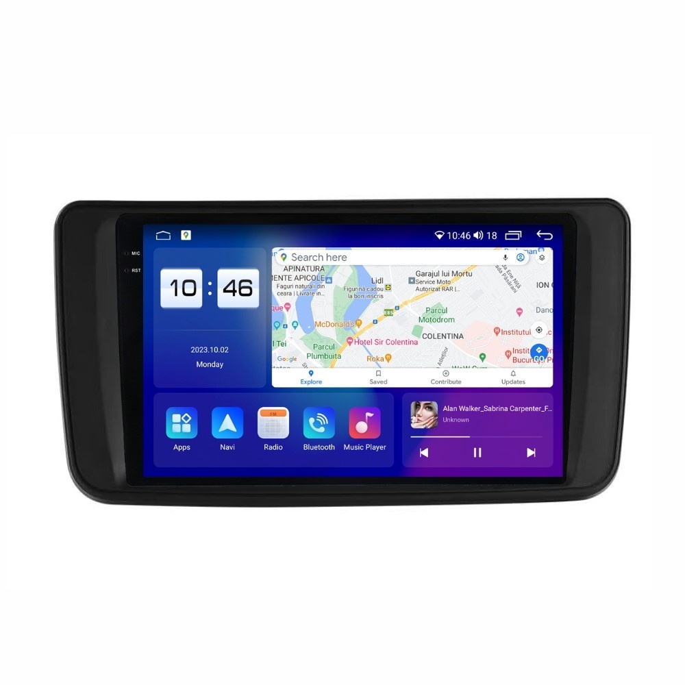 Navigatie dedicata cu Android Nissan Leaf II 2017 - 2025, 8GB RAM, Radio GPS Dual Zone, Display 2K QLED 9.5