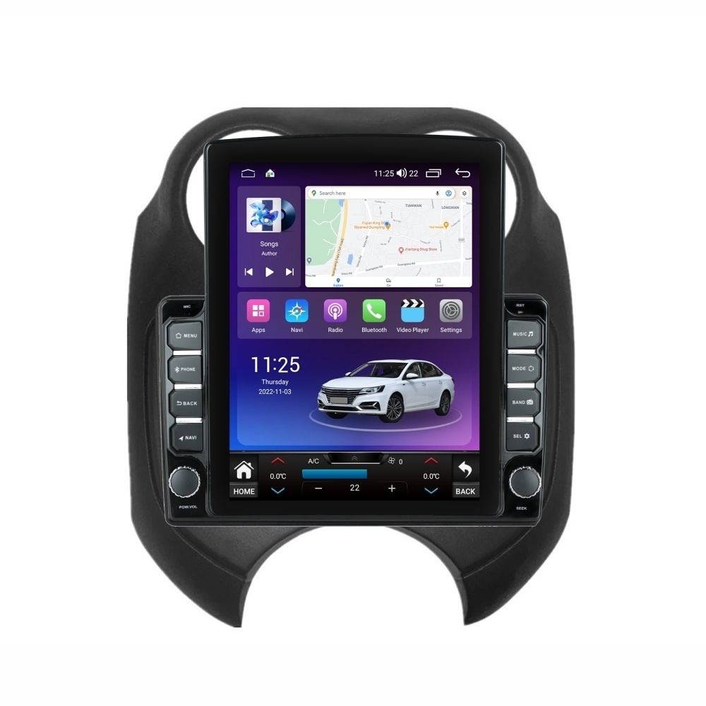 Navigatie dedicata cu Android Nissan Micra IV 2010 - 2013, 8GB RAM, Radio GPS Dual Zone, Touchscreen IPS 9.7