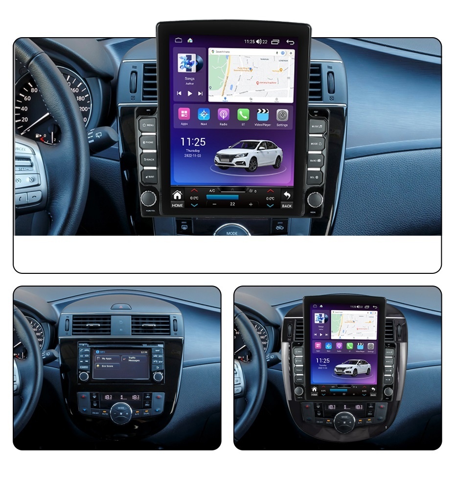 Navigatie dedicata cu Android Nissan Pulsar dupa 2014, 8GB RAM, Radio GPS Dual Zone, Touchscreen IPS 9.7