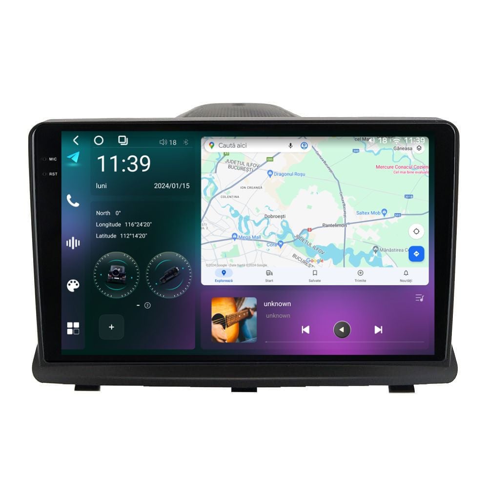 Navigatie dedicata cu Android Opel Antara 2006 - 2017, 12GB RAM, Radio GPS Dual Zone, Display 2K QLED 9.5