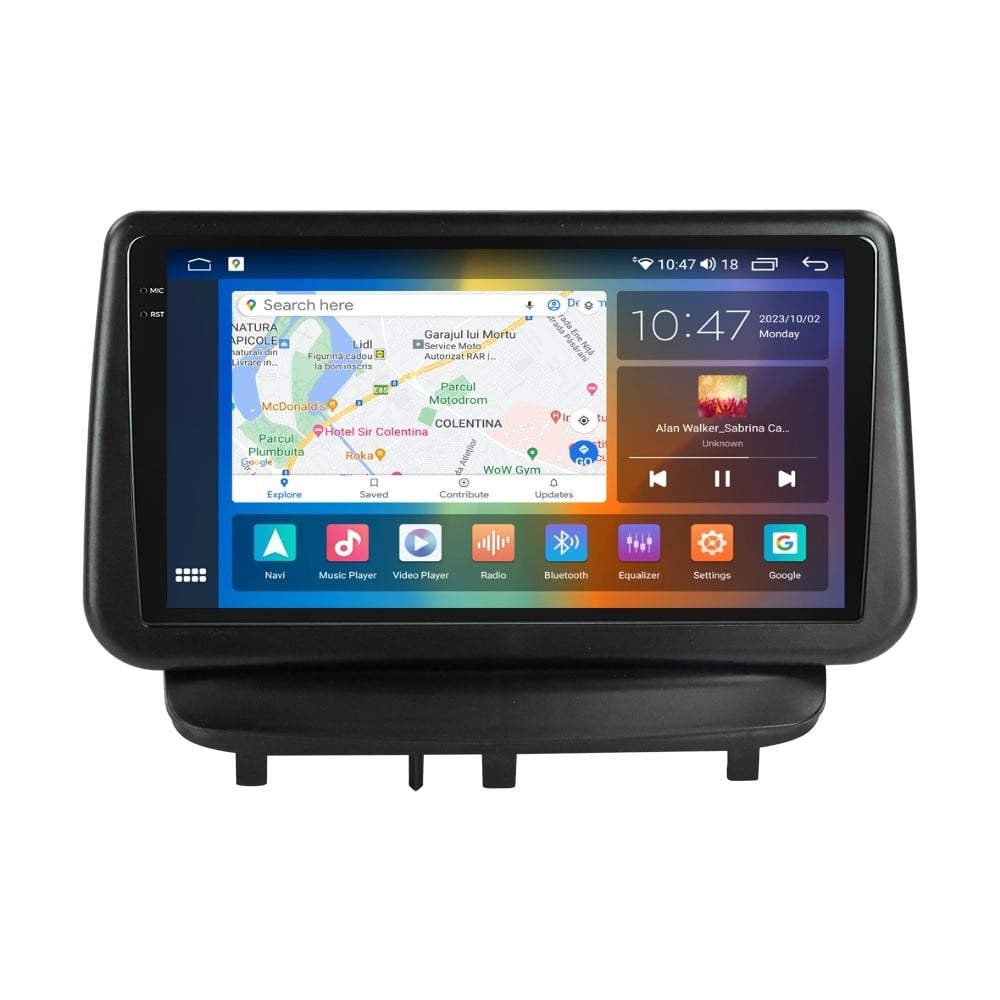 Navigatie dedicata cu Android Opel Corsa D 2006 - 2014, 8GB RAM, Radio GPS Dual Zone, Display 2K QLED 9.5\'\' Touchscreen, Internet Wi-Fi si slot SIM 4G, Bluetooth, MirrorLink, USB, Waze - 2 | YEO