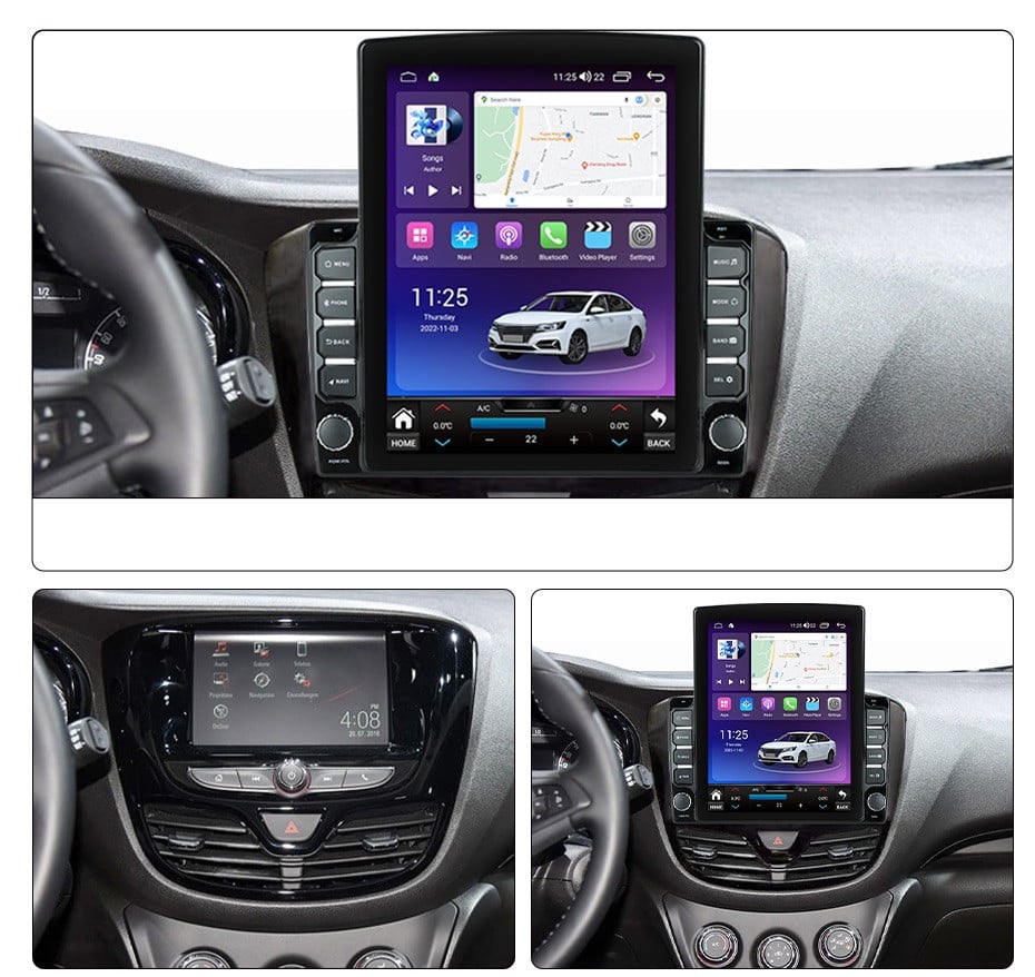 Navigatie dedicata cu Android Opel Karl 2015 - 2019, 8GB RAM, Radio GPS Dual Zone, Touchscreen IPS 9.7