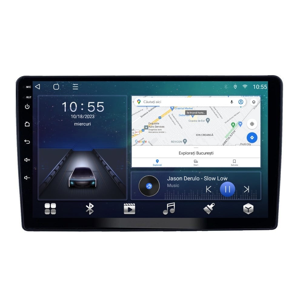 Navigatie dedicata cu Android Peugeot 307 2000 - 2013, 3GB RAM, Radio GPS Dual Zone, Display HD QLED 9