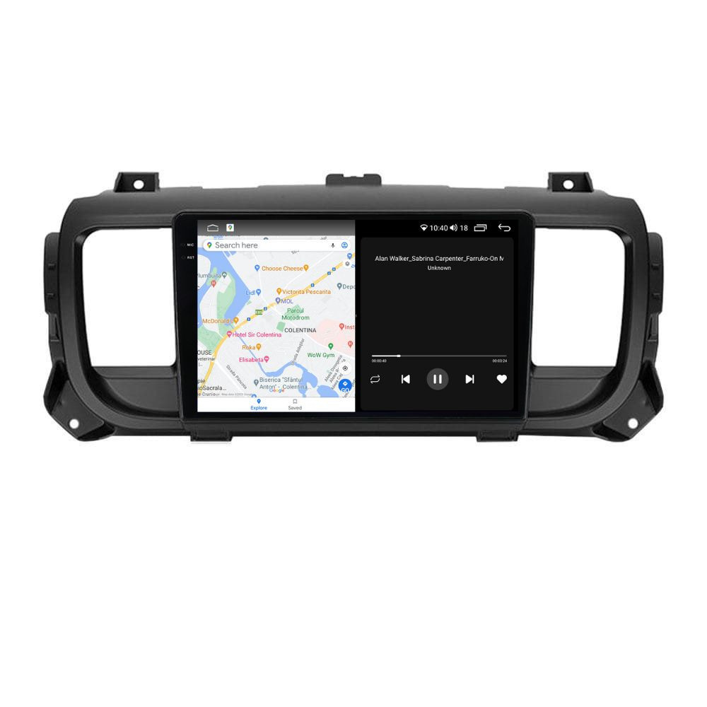 Navigatie dedicata cu Android Peugeot Expert dupa 2016, 8GB RAM, Radio GPS Dual Zone, Display 2K QLED 9.5