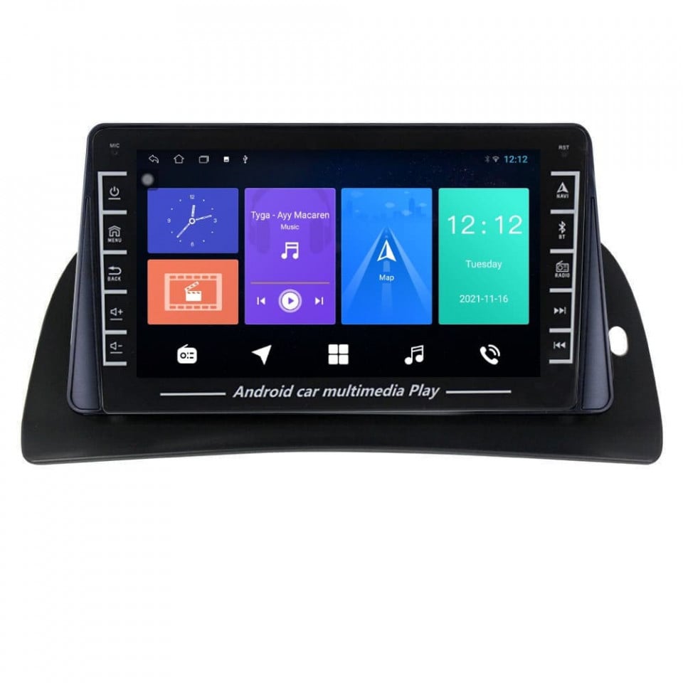 Navigatie dedicata cu Android Renault Kangoo II 2014 - 2021, 1GB RAM, Radio GPS Dual Zone, Display HD IPS 8