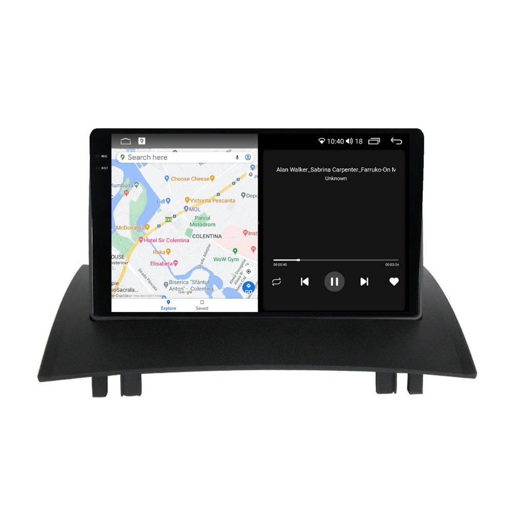 Navigatie dedicata cu Android Renault Megane II 2001 - 2009, 8GB RAM, Radio GPS Dual Zone, Display 2K QLED 9.5